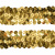Тесьма с пайетками D16, шир. 30 мм/уп. 25+/-1 м, цвет золото - купить в Ноябрьске. Цена: 1 087.39 руб.