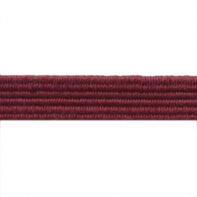 Резиновые нити с текстильным покрытием, шир. 6 мм ( упак.30 м/уп), цв.- 88-бордо - купить в Ноябрьске. Цена: 155.22 руб.