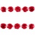 Тесьма плетеная "Рюш", упак. 9,14 м, цвет красный - купить в Ноябрьске. Цена: 46.82 руб.