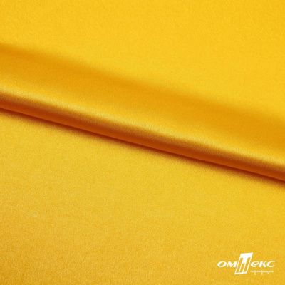Поли креп-сатин 13-0859, 125 (+/-5) гр/м2, шир.150см, цвет жёлтый - купить в Ноябрьске. Цена 155.57 руб.