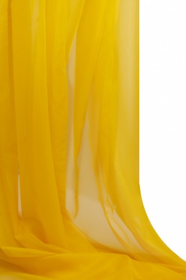 Портьерный капрон 13-0858, 47 гр/м2, шир.300см, цвет 21/жёлтый - купить в Ноябрьске. Цена 137.27 руб.