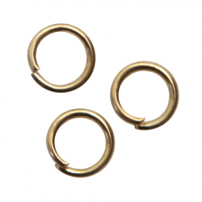 Кольцо  соединительное для бижутерии 5 мм, цв.-золото - купить в Ноябрьске. Цена: 0.44 руб.