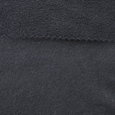 Флис DTY, 130 г/м2, шир. 150 см, цвет чёрный - купить в Ноябрьске. Цена 694.22 руб.