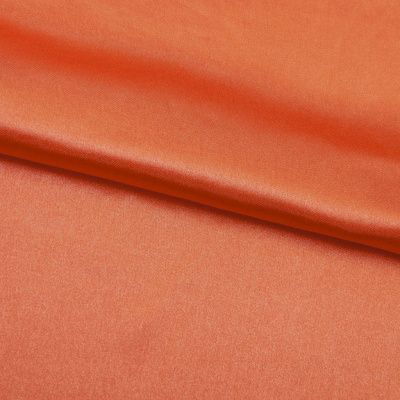 Поли креп-сатин 18-1445, 120 гр/м2, шир.150см, цвет оранжевый - купить в Ноябрьске. Цена 155.57 руб.