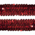 Тесьма с пайетками 3, шир. 30 мм/уп. 25+/-1 м, цвет красный - купить в Ноябрьске. Цена: 1 087.39 руб.
