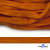 Шнур плетеный (плоский) d-12 мм, (уп.90+/-1м), 100% полиэстер, цв.267 - оранжевый - купить в Ноябрьске. Цена: 8.62 руб.