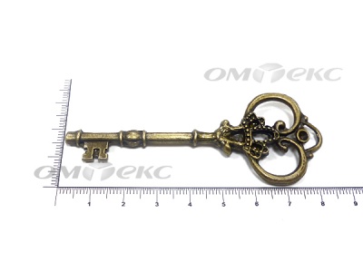 Декоративный элемент для творчества из металла "Ключ"8,5 см  - купить в Ноябрьске. Цена: 26.66 руб.