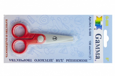 Ножницы G-508 детские 130 мм - купить в Ноябрьске. Цена: 118.32 руб.