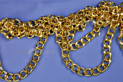 Цепь металл декоративная №11 (17*13) золото (10+/-1 м)  - купить в Ноябрьске. Цена: 1 341.87 руб.
