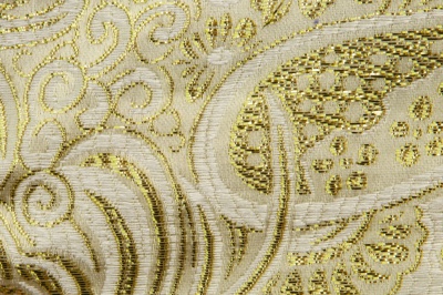 Ткань костюмная жаккард №5, 140 гр/м2, шир.150см, цвет золото - купить в Ноябрьске. Цена 383.29 руб.