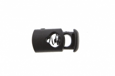 8021 Фиксатор пластиковый "Цилиндр", 20х10 мм, цвет чёрный - купить в Ноябрьске. Цена: 1.29 руб.