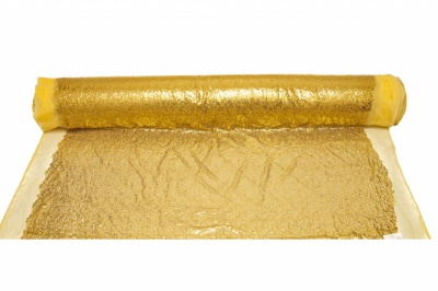 Сетка с пайетками №6, 188 гр/м2, шир.130см, цвет золото - купить в Ноябрьске. Цена 371.02 руб.