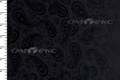 Ткань подкладочная жаккард Р14098, чёрный, 85 г/м2, шир. 150 см, 230T - купить в Ноябрьске. Цена 168.15 руб.