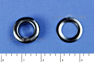 Люверсы металлические, блочка/кольцо, №5 (8 мм) упак.1000 шт- цв.никель - купить в Ноябрьске. Цена: 392 руб.