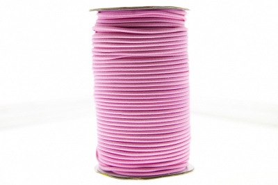 0370-1301-Шнур эластичный 3 мм, (уп.100+/-1м), цв.141- розовый - купить в Ноябрьске. Цена: 459.62 руб.