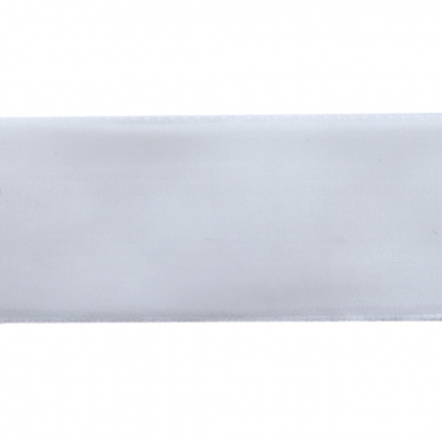 Лента бархатная нейлон, шир.25 мм, (упак. 45,7м), цв.01-белый - купить в Ноябрьске. Цена: 991.10 руб.