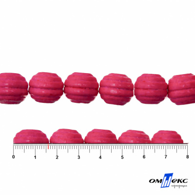 0309-Бусины деревянные "ОмТекс", 16 мм, упак.50+/-3шт, цв.023-розовый - купить в Ноябрьске. Цена: 62.22 руб.
