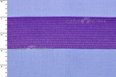 Окантовочная тесьма №0225, шир. 22 мм (в упак. 100 м), цвет фиолет - купить в Ноябрьске. Цена: 271.60 руб.
