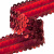 Тесьма с пайетками 3, шир. 30 мм/уп. 25+/-1 м, цвет красный - купить в Ноябрьске. Цена: 1 098.48 руб.