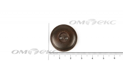 Пуговица деревянная круглая №54 (25мм) - купить в Ноябрьске. Цена: 4.12 руб.