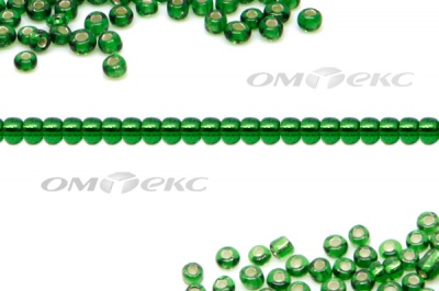 Бисер (SL) 11/0 ( упак.100 гр) цв.27В - зелёный - купить в Ноябрьске. Цена: 53.34 руб.