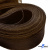 Регилиновая лента, шир.65мм, (уп.25 ярд), цв.- коричневый - купить в Ноябрьске. Цена: 499.43 руб.