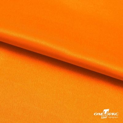 Поли креп-сатин 15-1263, 125 (+/-5) гр/м2, шир.150см, цвет оранжевый - купить в Ноябрьске. Цена 155.57 руб.
