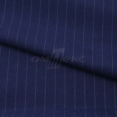 Костюмная ткань "Жаклин", 188 гр/м2, шир. 150 см, цвет тёмно-синий - купить в Ноябрьске. Цена 430.84 руб.