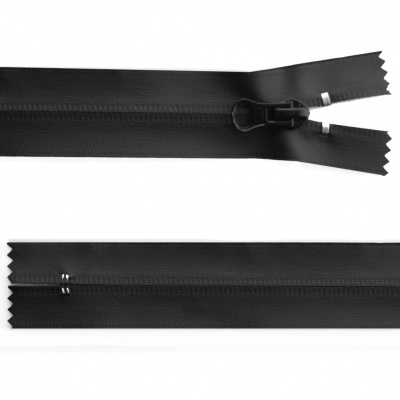 Молния водонепроницаемая PVC Т-7, 20 см, неразъемная, цвет чёрный - купить в Ноябрьске. Цена: 21.56 руб.