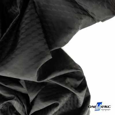 Ткань подкладочная Жаккард PV2416932, 93г/м2, 145 см,черный - купить в Ноябрьске. Цена 241.46 руб.