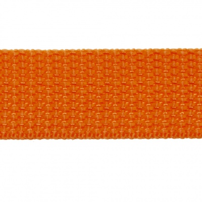 Стропа текстильная, шир. 25 мм (в нам. 50+/-1 ярд), цвет оранжевый - купить в Ноябрьске. Цена: 409.94 руб.