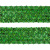 Тесьма с пайетками D4, шир. 35 мм/уп. 25+/-1 м, цвет зелёный - купить в Ноябрьске. Цена: 1 308.30 руб.