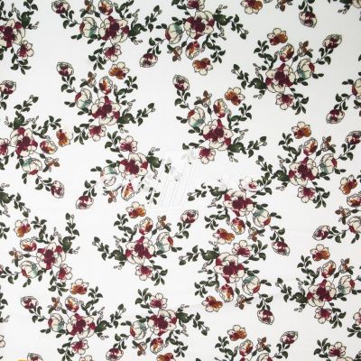 Плательная ткань "Фламенко" 23.1, 80 гр/м2, шир.150 см, принт растительный - купить в Ноябрьске. Цена 264.56 руб.