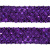 Тесьма с пайетками 12, шир. 35 мм/уп. 25+/-1 м, цвет фиолет - купить в Ноябрьске. Цена: 1 308.30 руб.