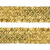 Тесьма с пайетками D16, шир. 35 мм/уп. 25+/-1 м, цвет золото - купить в Ноябрьске. Цена: 1 281.60 руб.