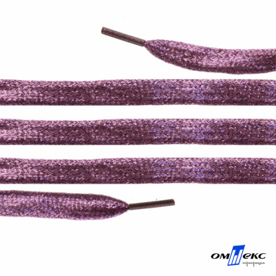 Шнурки #107-01, плоские 130 см, цв.розовый металлик - купить в Ноябрьске. Цена: 35.45 руб.
