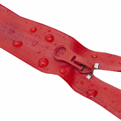 Молния водонепроницаемая PVC Т-7, 60 см, разъемная, цвет (820) красный - купить в Ноябрьске. Цена: 49.90 руб.