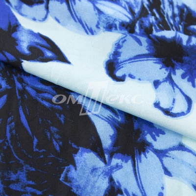 Плательная ткань "Фламенко" 19.1, 80 гр/м2, шир.150 см, принт растительный - купить в Ноябрьске. Цена 241.49 руб.