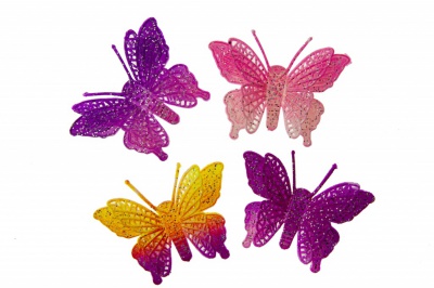 Бабочка декоративная пластиковая #12 - купить в Ноябрьске. Цена: 7.16 руб.