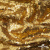 Трикотажное полотно, Сетка с пайетками,188 гр/м2, шир.140 см, цв.-тем.золото (#51) - купить в Ноябрьске. Цена 505.15 руб.