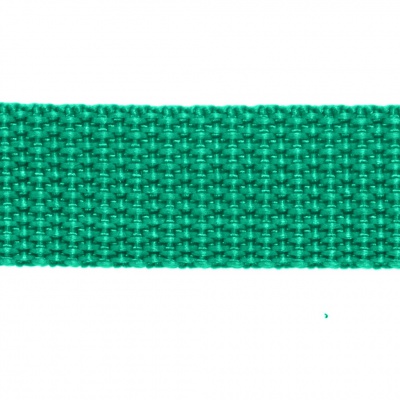 Стропа текстильная, шир. 25 мм (в нам. 50+/-1 ярд), цвет яр.зелёный - купить в Ноябрьске. Цена: 397.52 руб.