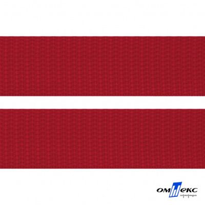 Красный - цв.171- Текстильная лента-стропа 550 гр/м2 ,100% пэ шир.50 мм (боб.50+/-1 м) - купить в Ноябрьске. Цена: 797.67 руб.