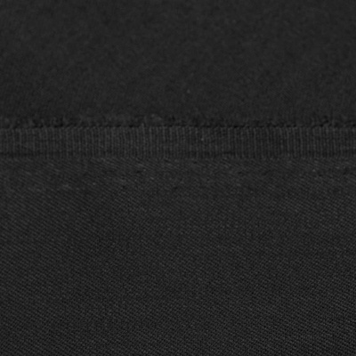 Костюмная ткань с вискозой "Рошель", 250 гр/м2, шир.150см, цвет чёрный - купить в Ноябрьске. Цена 442.59 руб.
