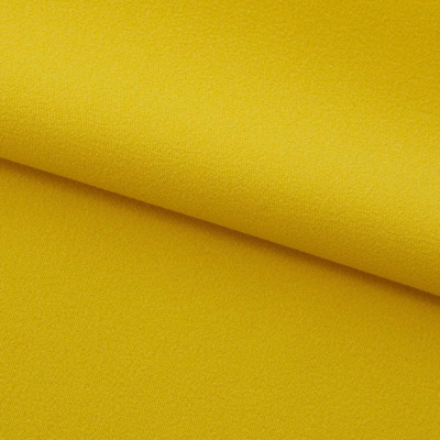 Креп стрейч Амузен 14-0756, 85 гр/м2, шир.150см, цвет жёлтый - купить в Ноябрьске. Цена 196.05 руб.