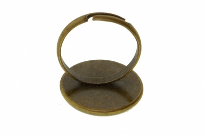Заготовка для рукоделия металлическая фигурная для кольца 15мм - купить в Ноябрьске. Цена: 7.44 руб.