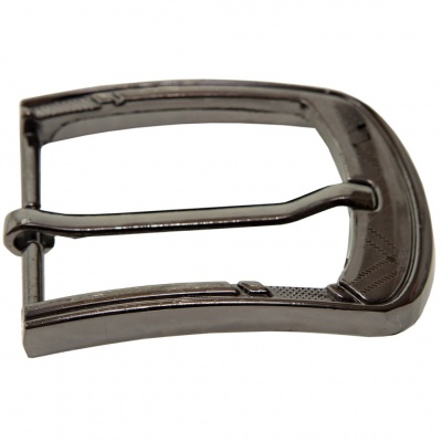 Пряжка металлическая для мужского ремня SC035#3 (шир.ремня 40 мм), цв.-тем.никель - купить в Ноябрьске. Цена: 43.93 руб.