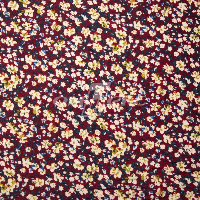 Плательная ткань "Софи" 5.1, 75 гр/м2, шир.150 см, принт растительный - купить в Ноябрьске. Цена 241.49 руб.