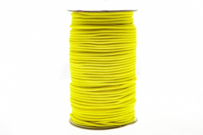 0370-1301-Шнур эластичный 3 мм, (уп.100+/-1м), цв.110 - желтый - купить в Ноябрьске. Цена: 459.62 руб.