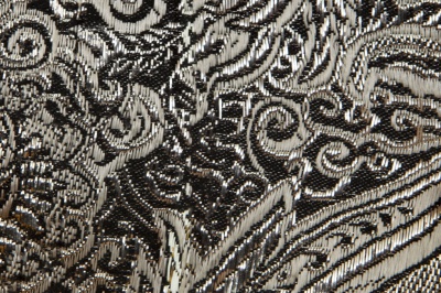 Ткань костюмная жаккард №11, 140 гр/м2, шир.150см, цвет тем.серебро - купить в Ноябрьске. Цена 383.29 руб.