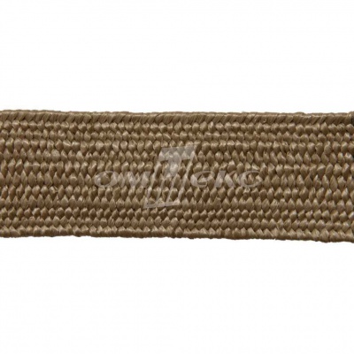 Тесьма отделочная полипропиленовая плетеная эластичная #2, шир. 40мм, цв.- соломенный - купить в Ноябрьске. Цена: 51.51 руб.